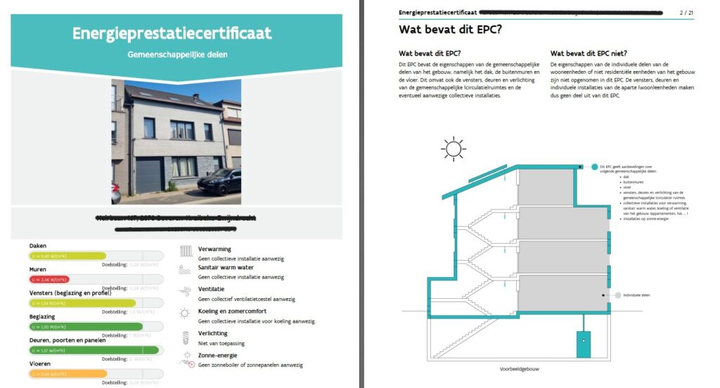 EPC gemeenschappelijke delen